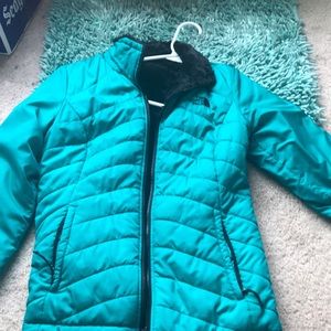 North face reversible coat